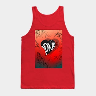 Love Heart Gothic Tank Top